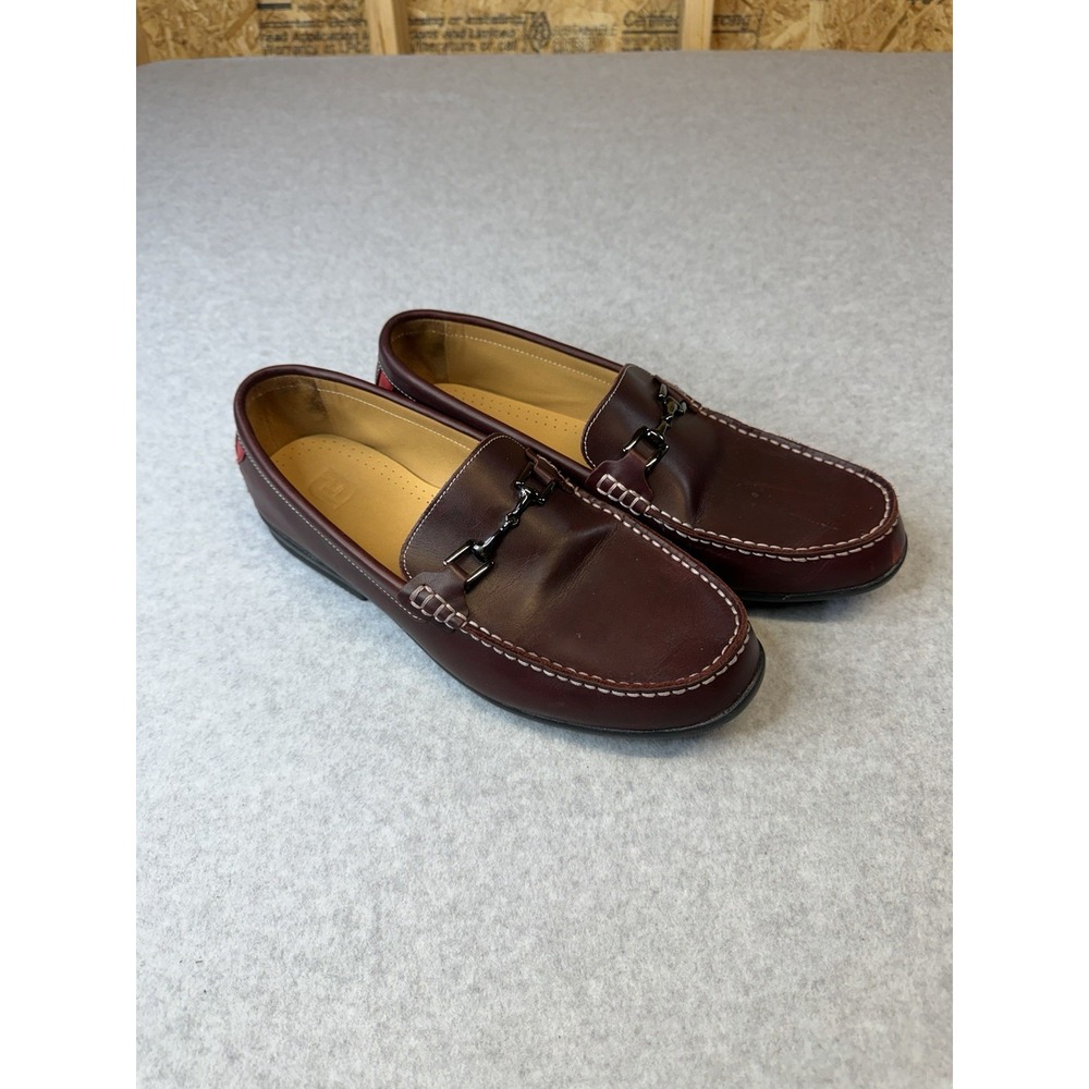 FootJoy Country Club 79019 Horsebit Loafers Men's 12 Burgundy Leather